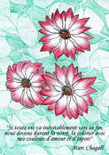 Fleurs d'amour et espoir en m&eacute;moire